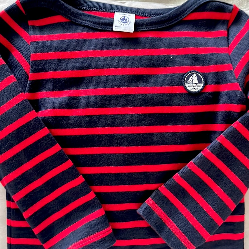 Petit Bateau ⛵️ sailor pullover top; EUC.